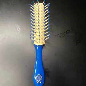 Vtg Goody Blow Styling Brush 6" Hair Brush # 311 Ball Tip Bristle blue